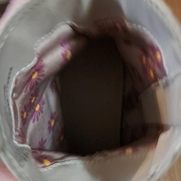 Kids' Beige Pink Suede Cowboy Boots. Western Cowgirl - Picture 6 of 9